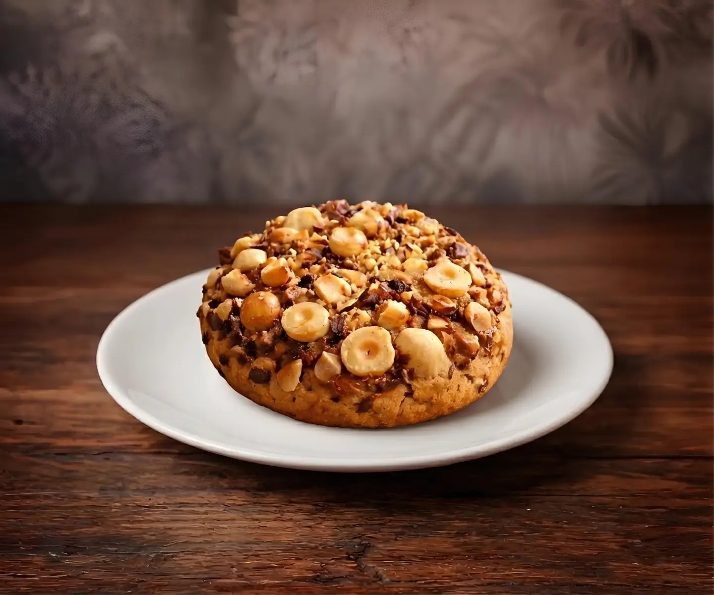 Cookie fruit secs fleur de sels nappé de caramel