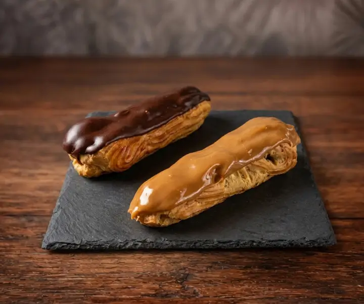 Éclair au chocolat et au café